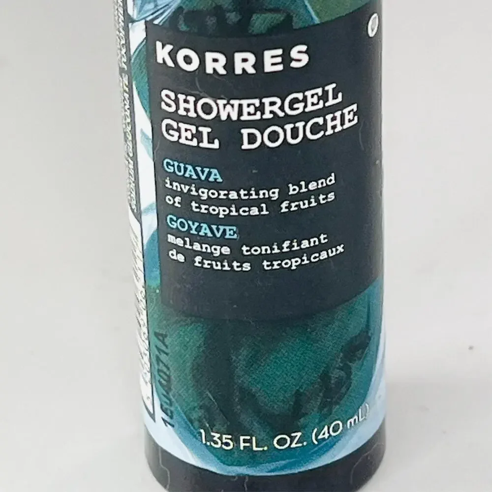 Korres Guava Shower Gel Douche Body Wash Travel 1.35 oz 40ml Sealed New